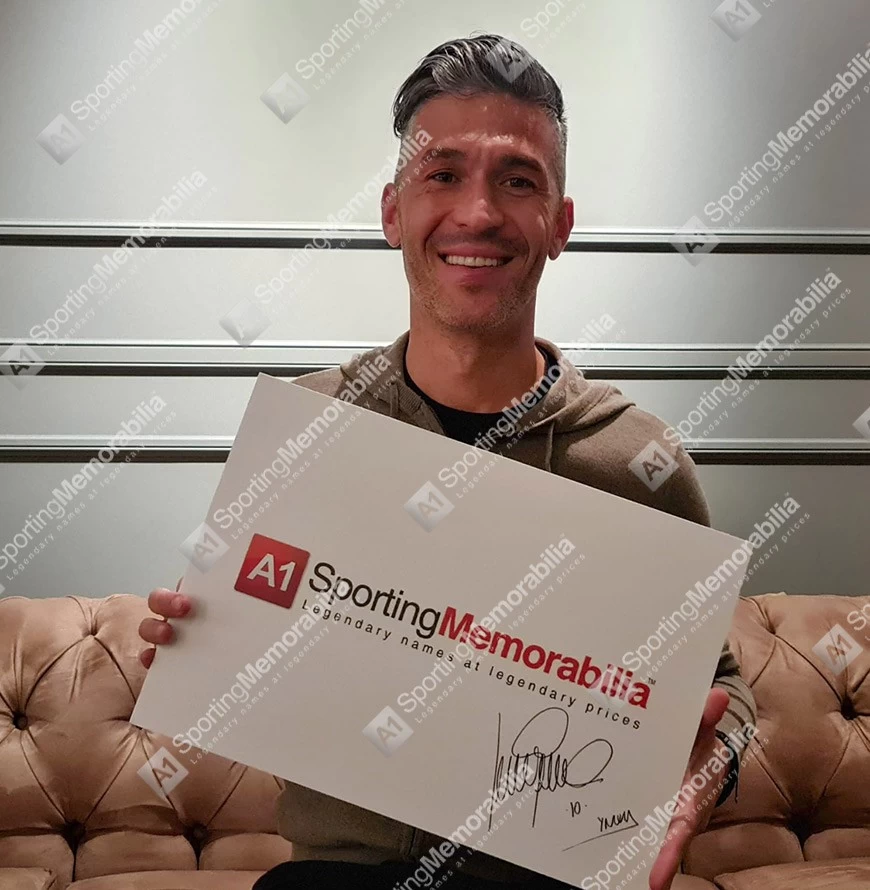 Framed Luis Garcia Signed Football Boot - Adidas X 19.3 Pink/White - Bubble Framed - Image 3