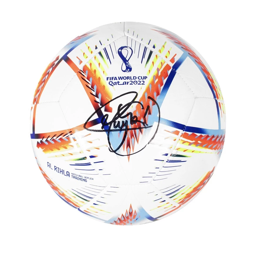 Neymar Jr Signed Football: 2022 World Cup - In Acrylic Display Case - Image 2