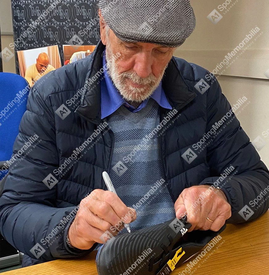 Framed Ricky Villa Signed Football Boot - Adidas - Bubble Framed - Image 3