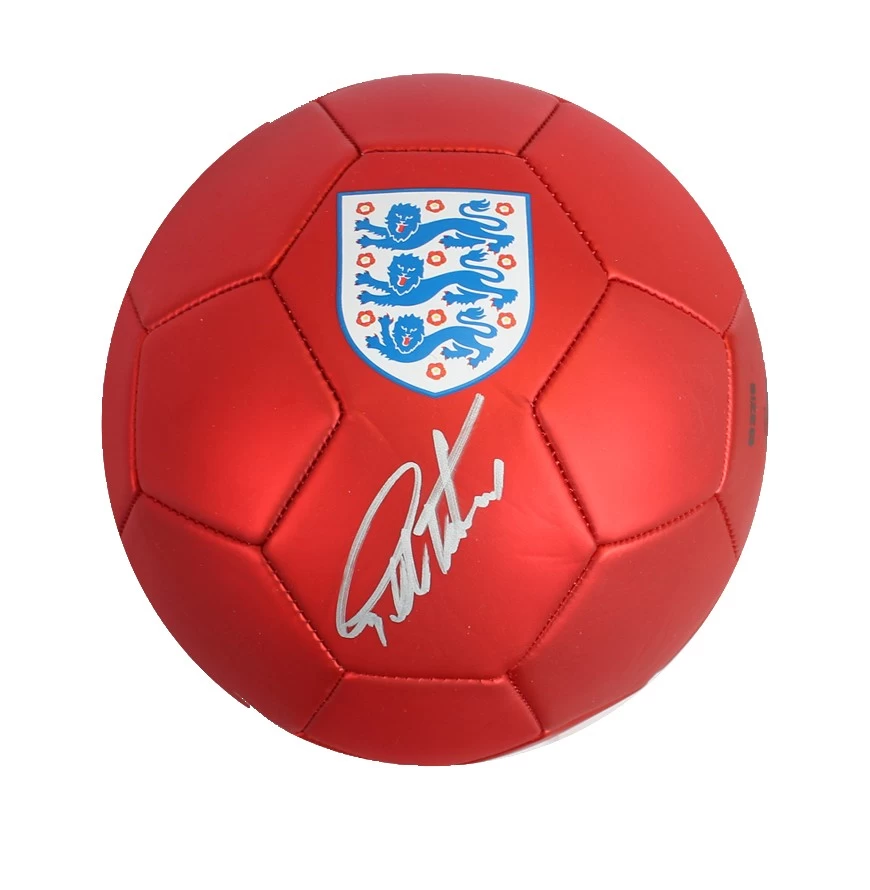 Sir Geoff Hurst Signed England Football