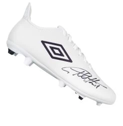 Sir Geoff Hurst Signed Football Boot - Umbro, White