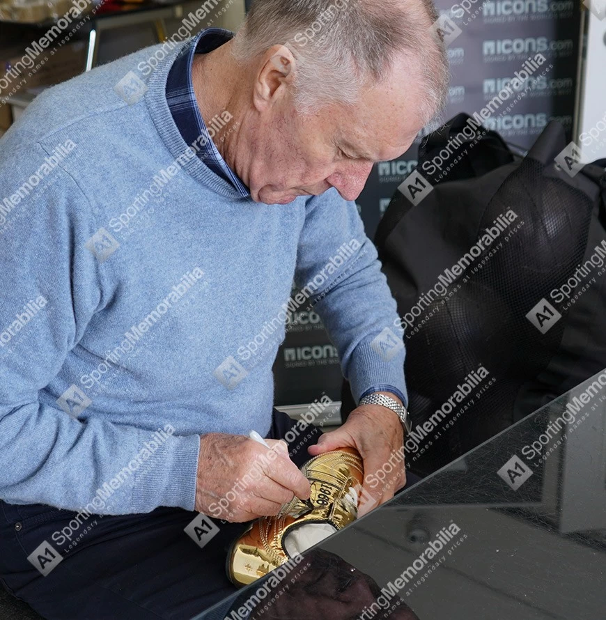 Sir Geoff Hurst Signed Football Boot - Golden 1966 Boot - In Acrylic Display Case - Image 5