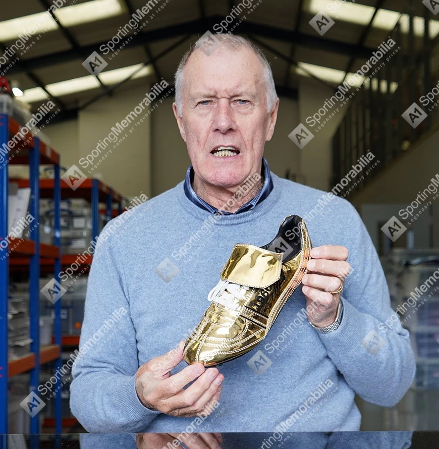 Sir Geoff Hurst Signed Football Boot - Golden 1966 Boot - In Acrylic Display Case - Image 4