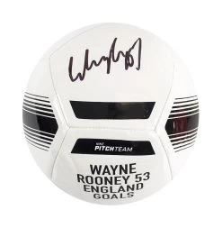 Wayne Rooney Signed Nike Football - England Top Goalscorer, 53 Goals