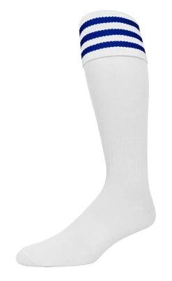 PearSox Euro Sock Three Stripe Blue Intermedaite