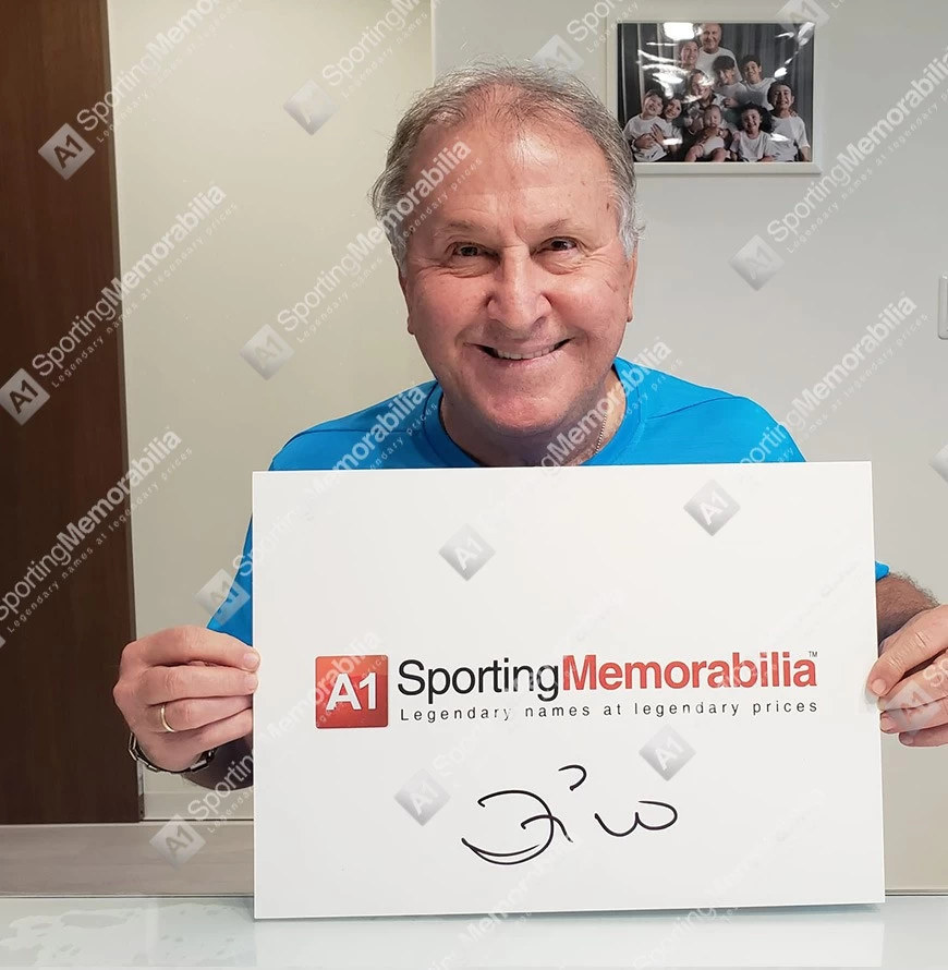 Zico Signed Football Boot - Adidas Blackout - In Acrylic Display Case - Image 5